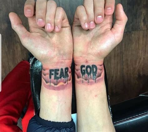 Fear God Tattoo: A Powerful and Meaningful Wrist Art